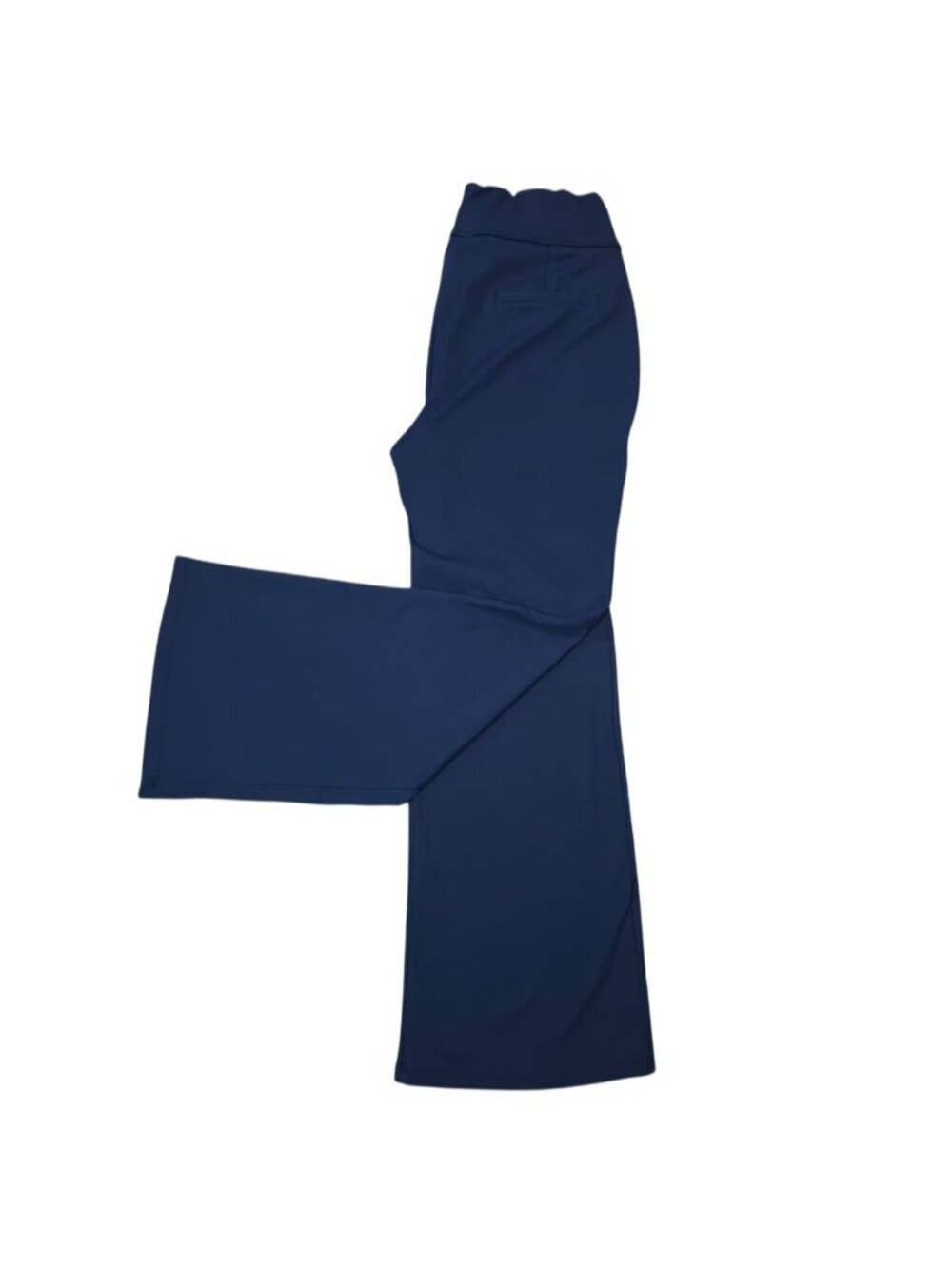 Halara Womens Navy High Waisted Flare Pants Size M Stretch Pull On Athleisure.